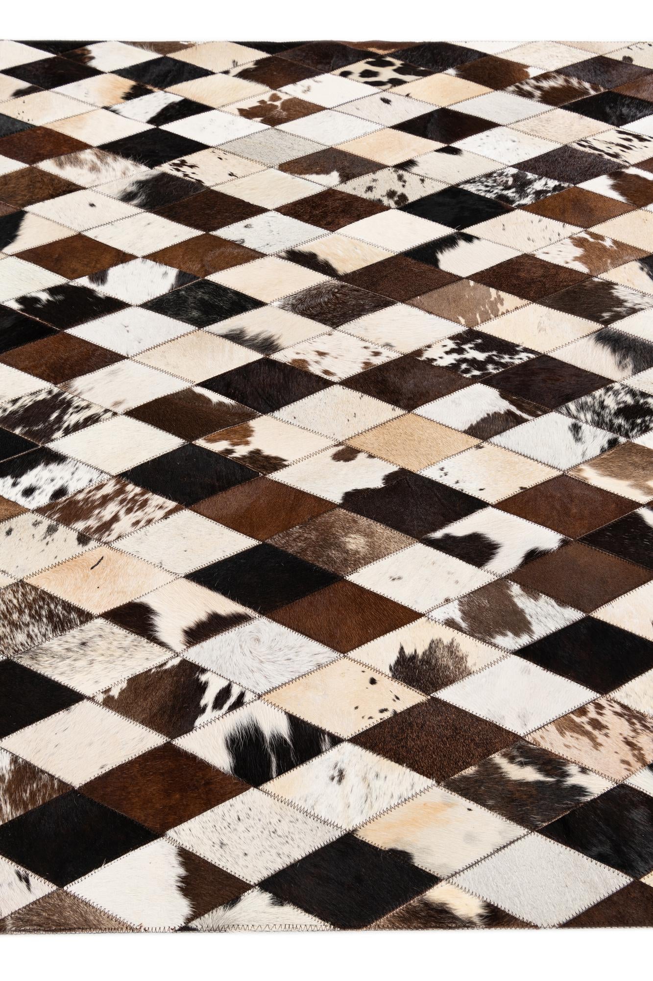 4' 8 x 6' 9 Cowhide Stocks Rug