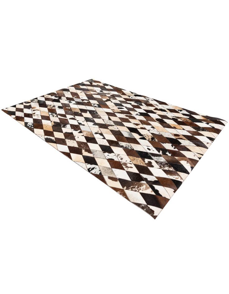 Detail image of 4' 8 x 6' 9 Cowhide Stocks Rug