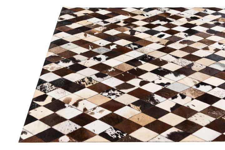 4' 8 x 6' 9 Cowhide Stocks Rug