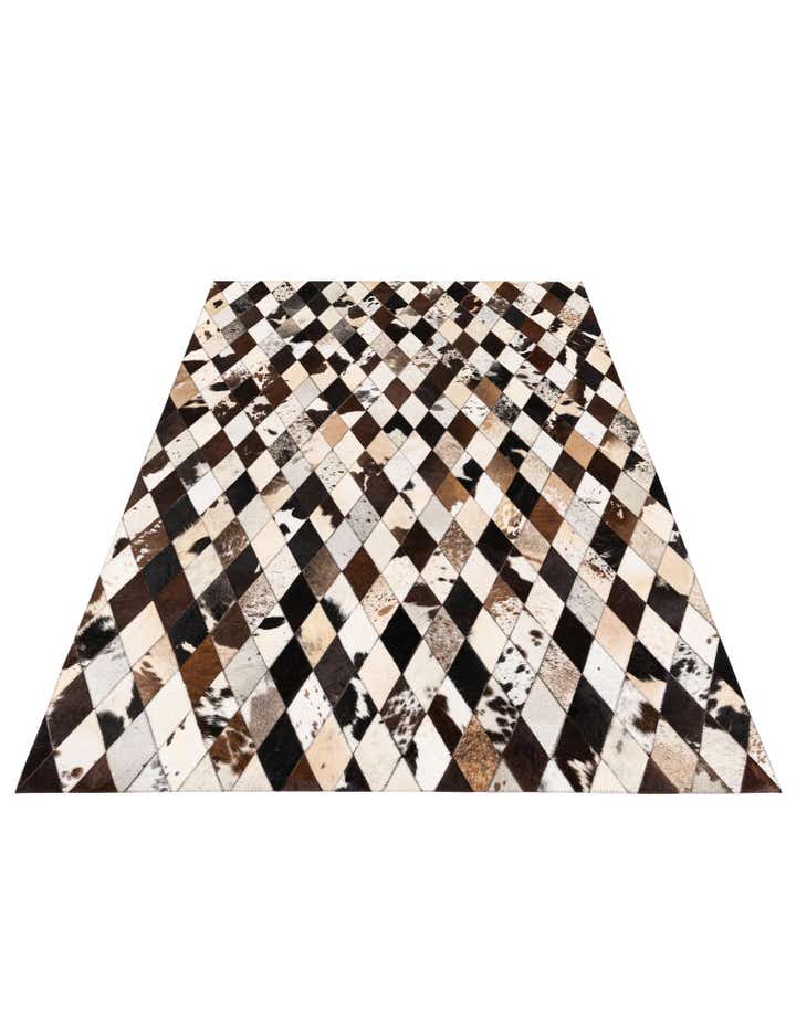 4' 8 x 6' 9 Cowhide Stocks Rug