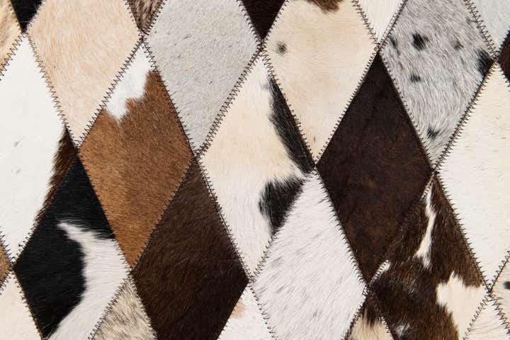 4' 8 x 6' 9 Cowhide Stocks Rug
