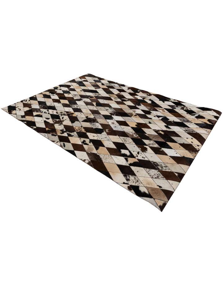 4' 9 x 6' 9 Cowhide Stocks Rug