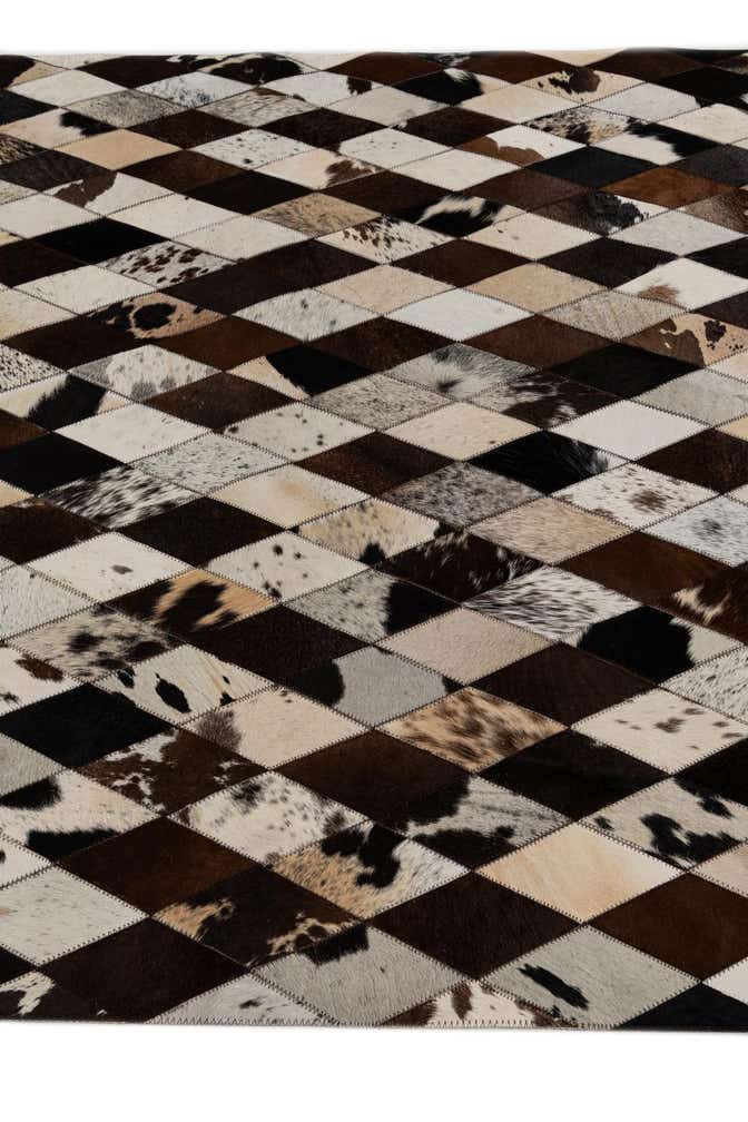 4' 9 x 6' 9 Cowhide Stocks Rug