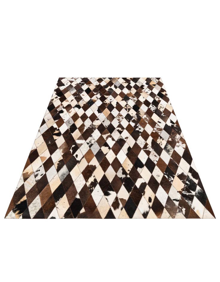 Detail image of 4' 8 x 6' 8 Cowhide Stocks Rug