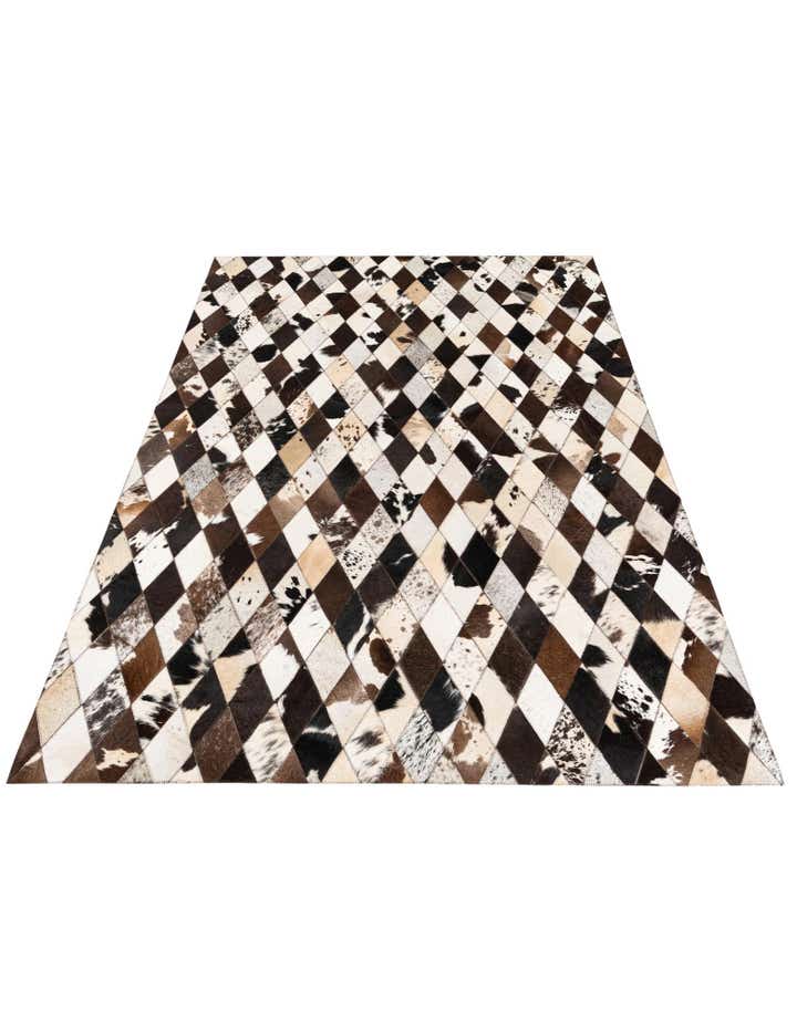 4' 8 x 6' 8 Cowhide Stocks Rug