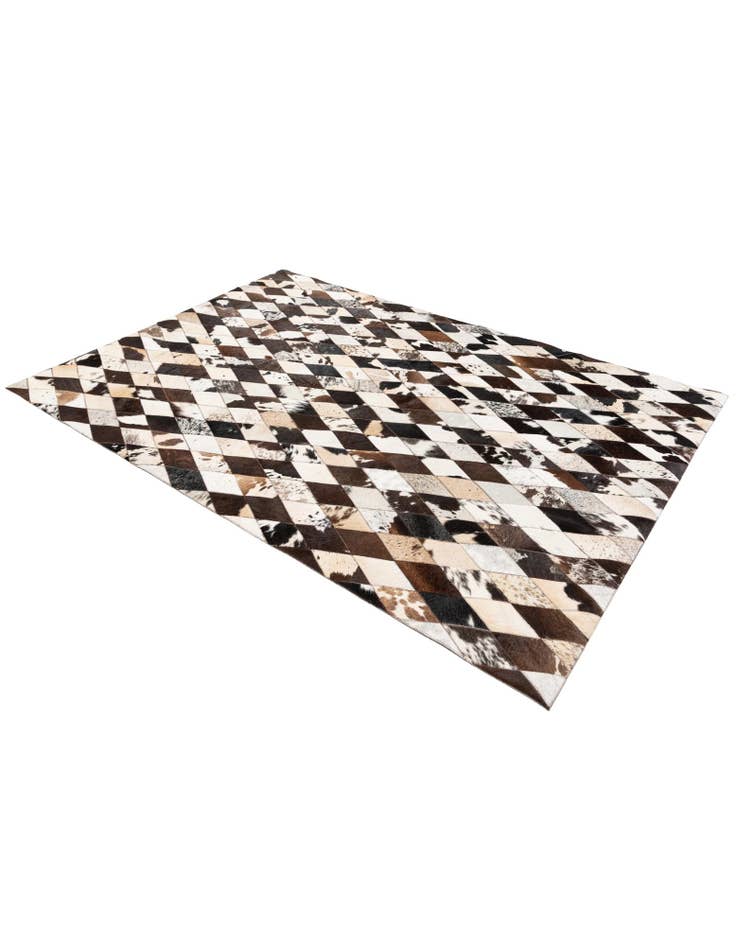 Detail image of 4' 8 x 6' 8 Cowhide Stocks Rug