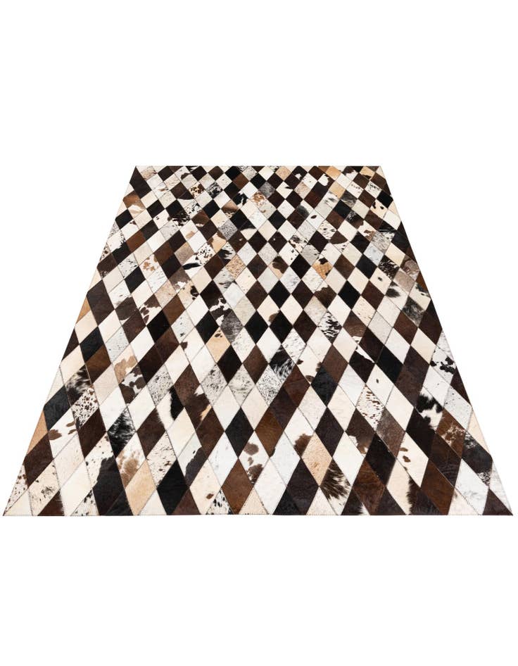 Detail image of 4' 9 x 6' 9 Cowhide Stocks Rug