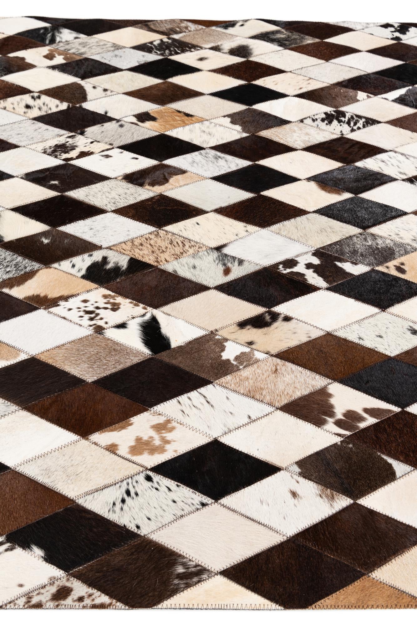 4' 9 x 6' 9 Cowhide Stocks Rug