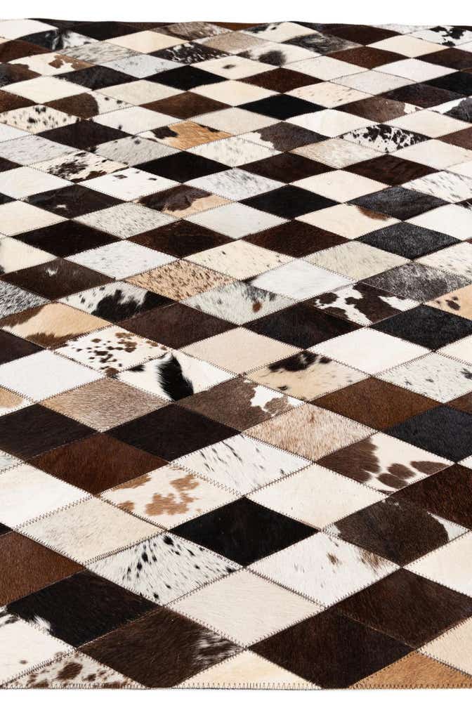 4' 9 x 6' 9 Cowhide Stocks Rug