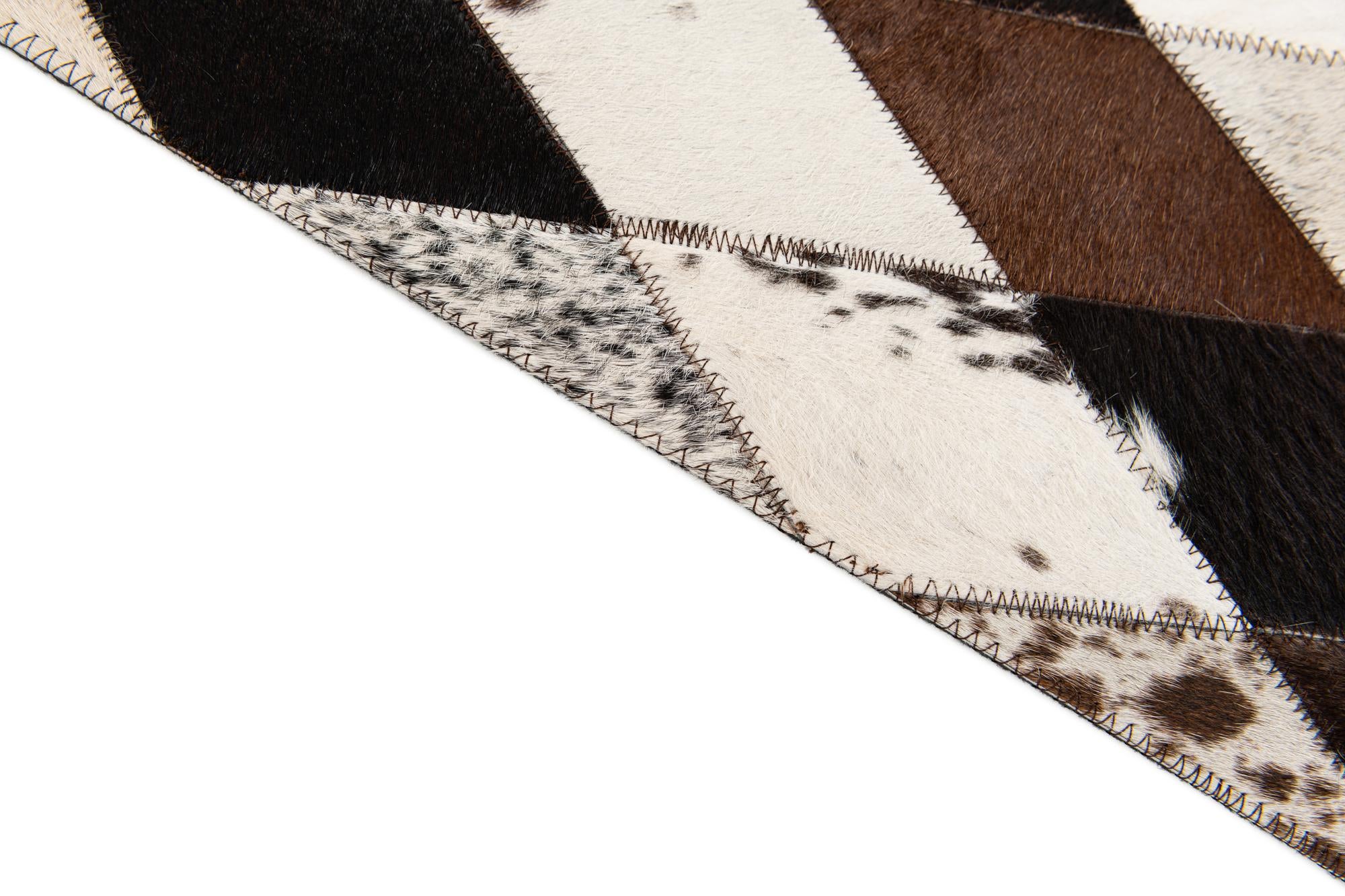 4' 9 x 6' 9 Cowhide Stocks Rug