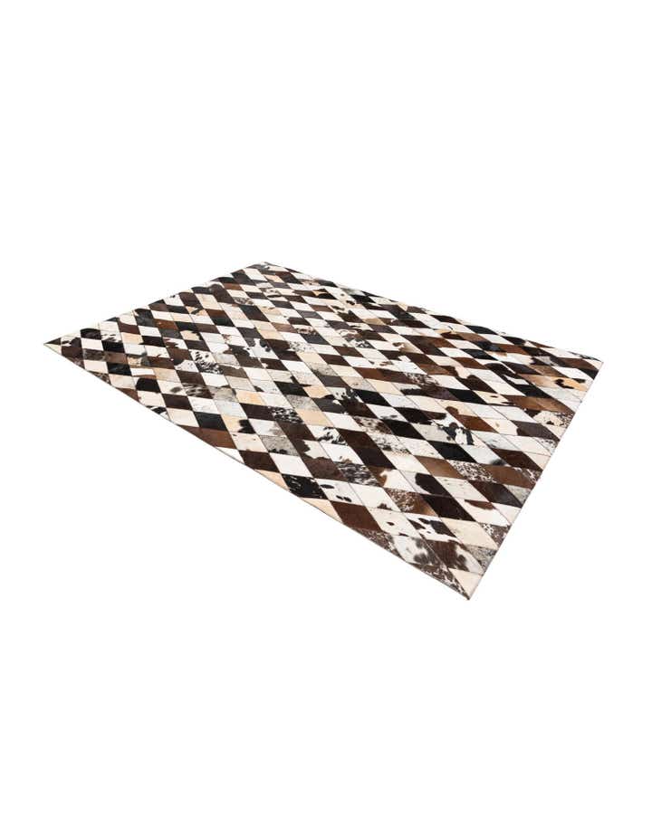 4' 9 x 6' 9 Cowhide Stocks Rug