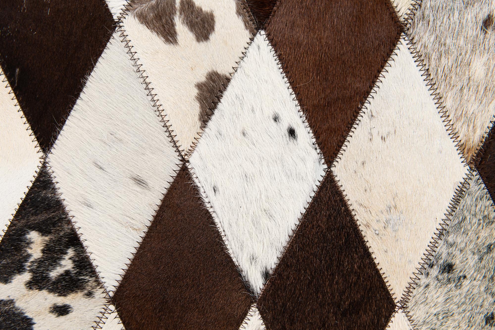 4' 9 x 6' 9 Cowhide Stocks Rug