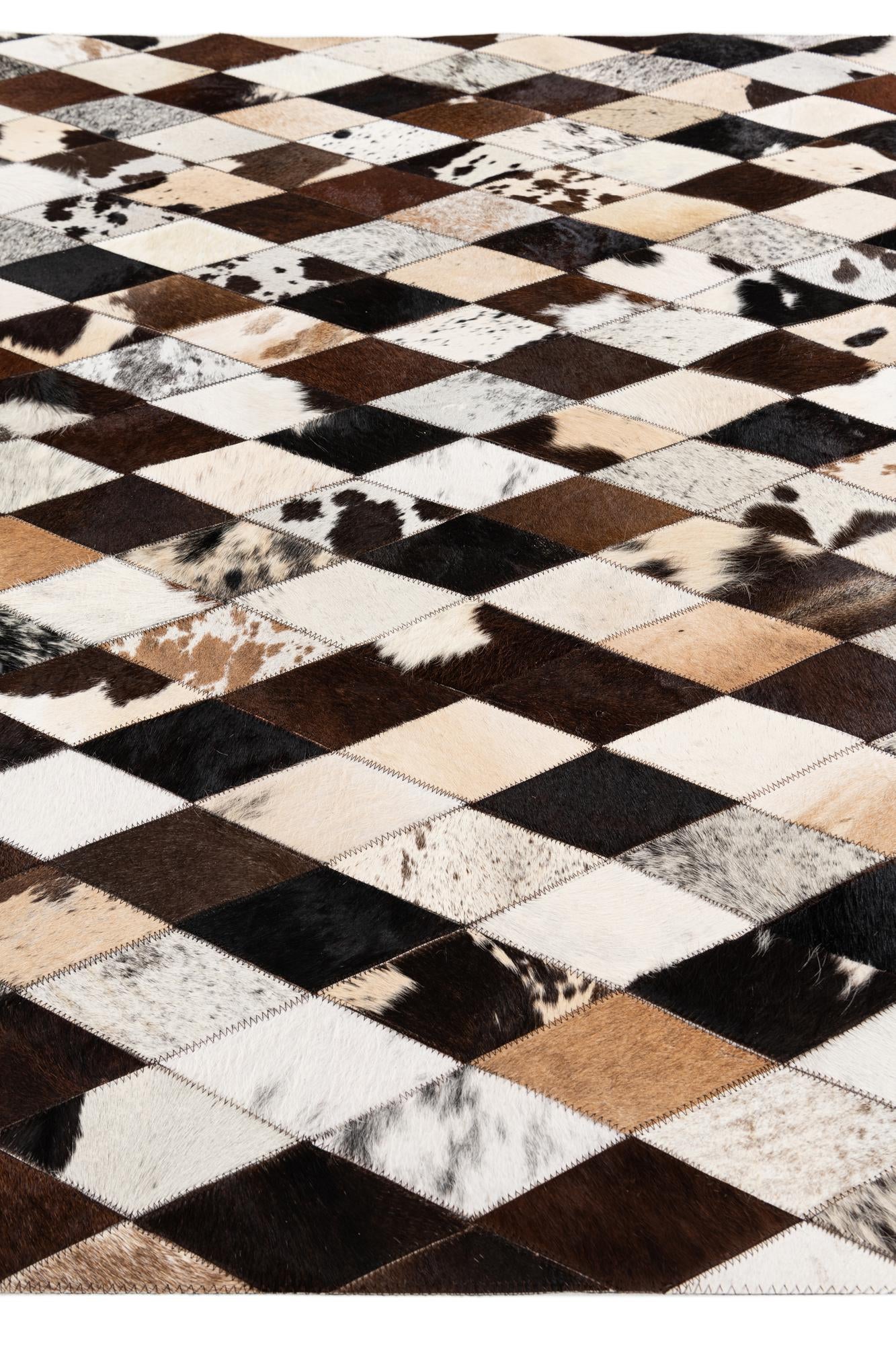 4' 8 x 6' 9 Cowhide Stocks Rug