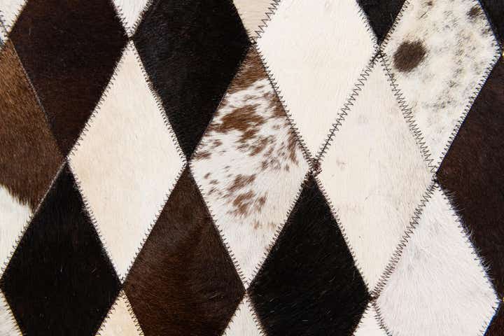 4' 8 x 6' 9 Cowhide Stocks Rug