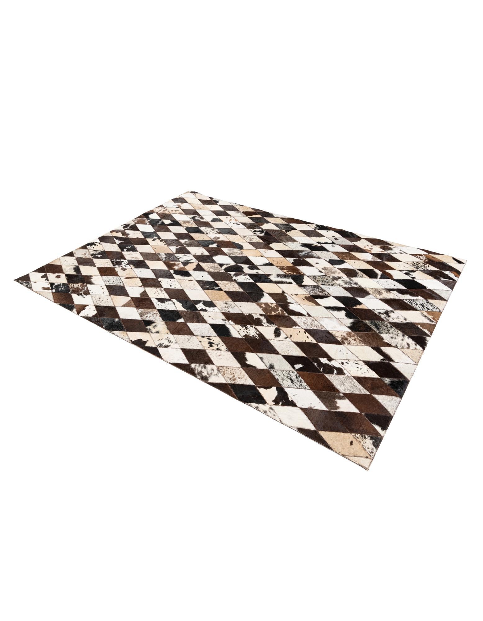 4' 8 x 6' 6 Cowhide Stocks Rug
