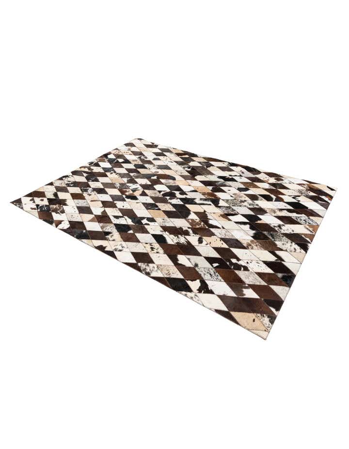 4' 8 x 6' 6 Cowhide Stocks Rug