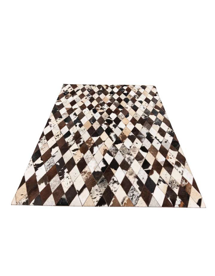 4' 8 x 6' 6 Cowhide Stocks Rug