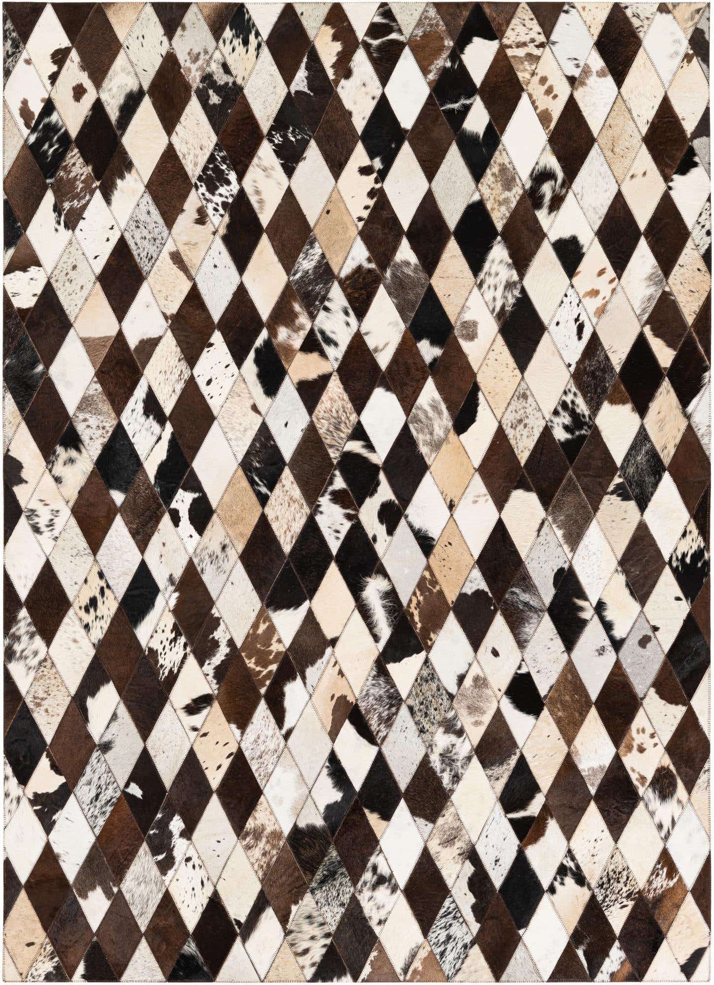 4' 8 x 6' 6 Cowhide Stocks Rug