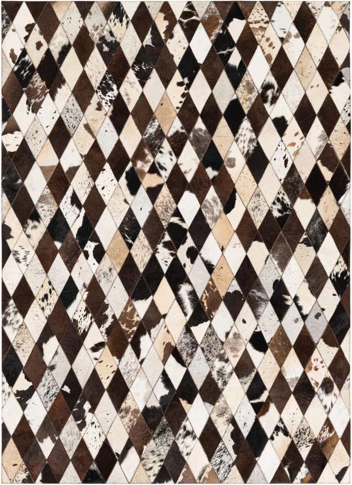 4' 8 x 6' 6 Cowhide Stocks Rug