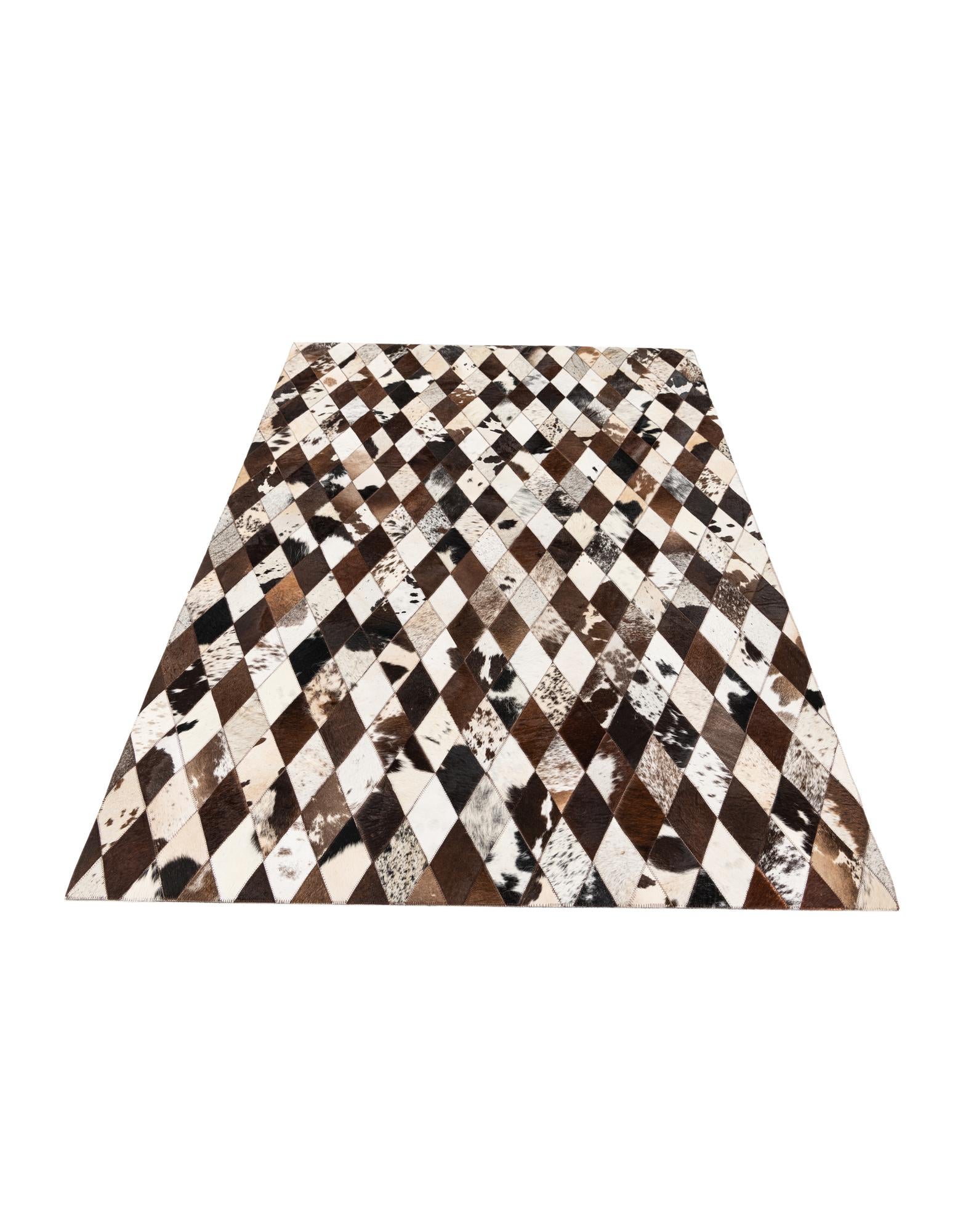 4' 8 x 6' 8 Cowhide Stocks Rug