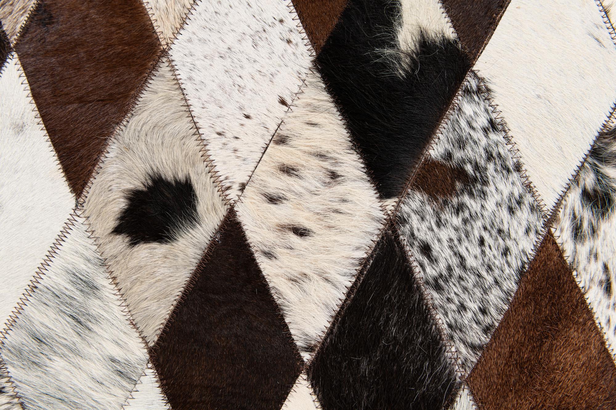 4' 8 x 6' 8 Cowhide Stocks Rug