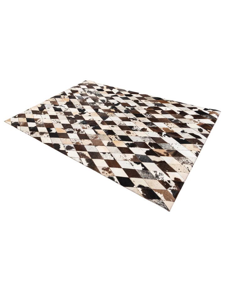 Detail image of 4' 8 x 6' 9 Cowhide Stocks Rug