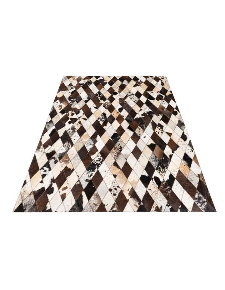 4' 9 x 6' 6 Cowhide Stocks Rug