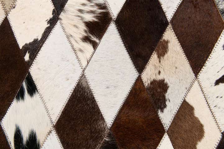 4' 8 x 6' 8 Cowhide Stocks Rug