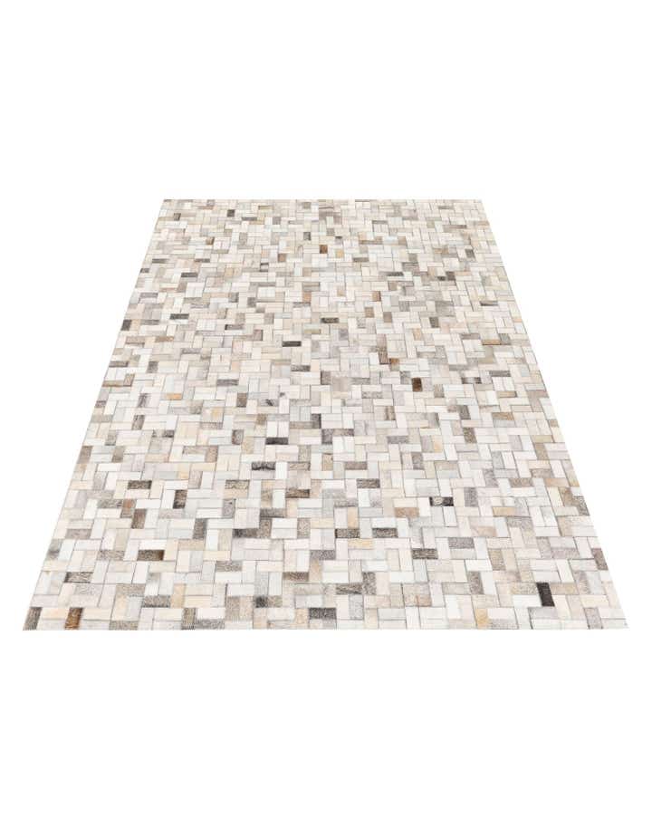 4' 9 x 6' 6 Cowhide Stocks Rug