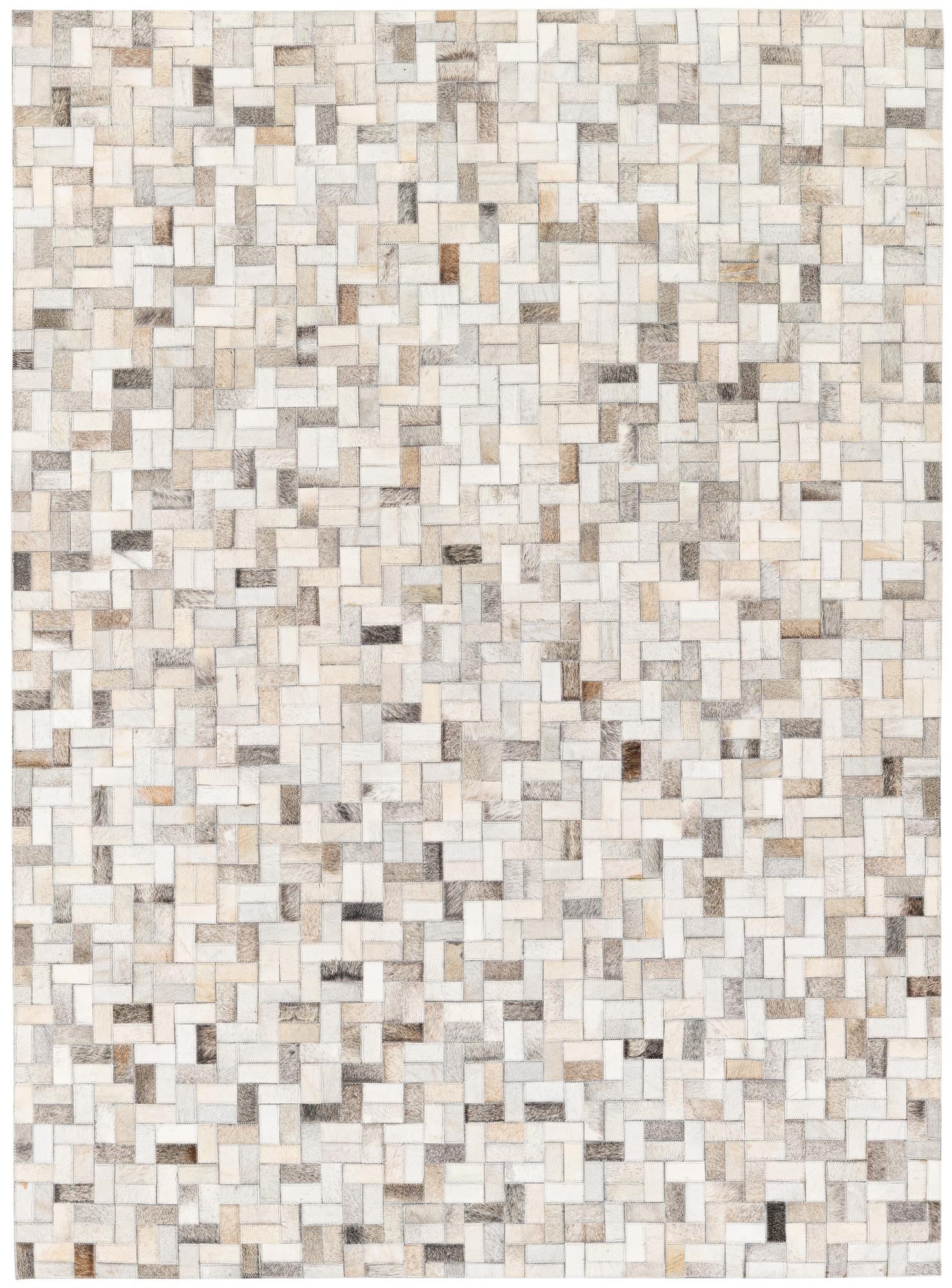 4' 9 x 6' 6 Cowhide Stocks Rug