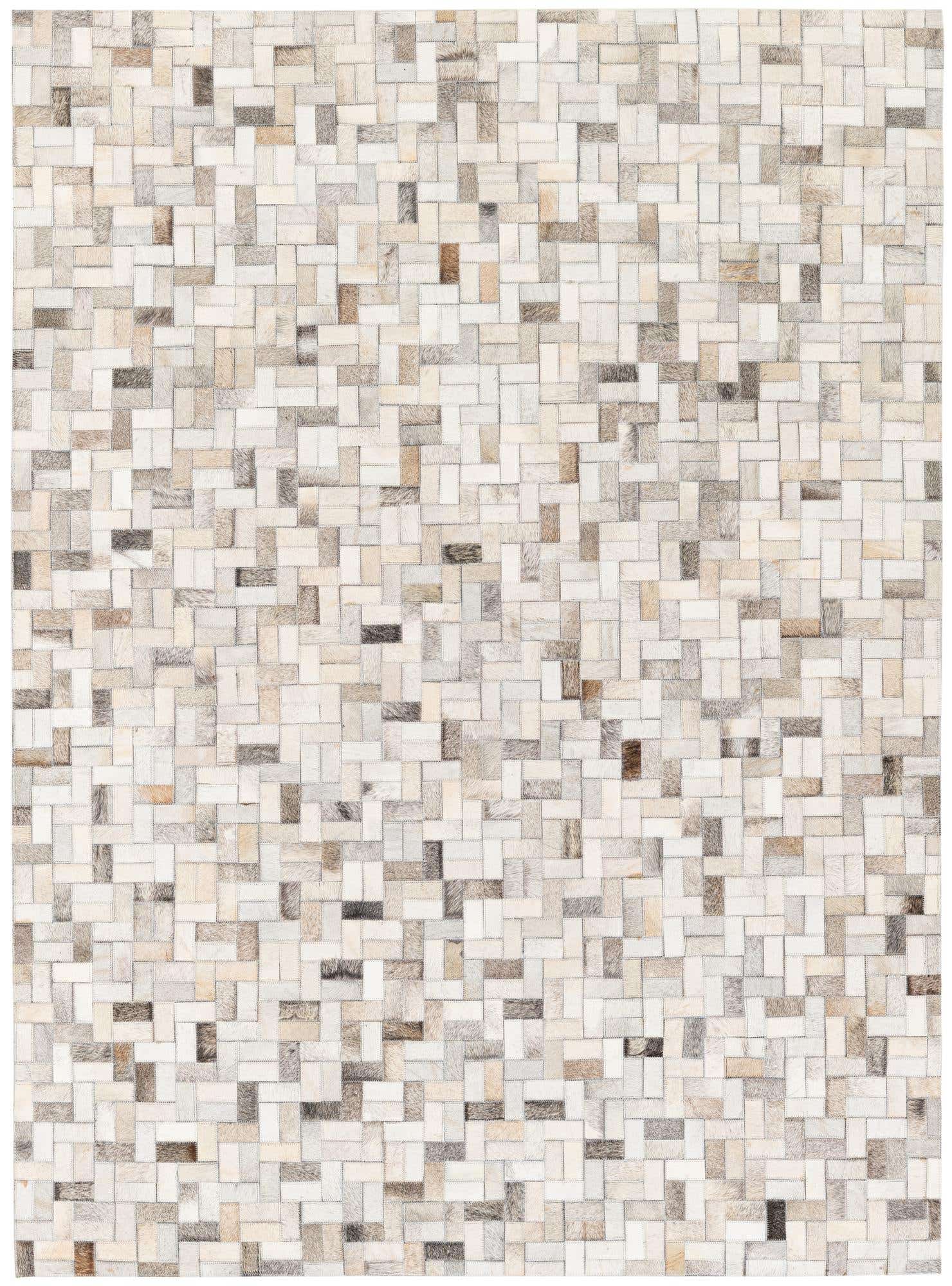 4' 9 x 6' 6 Cowhide Stocks Rug