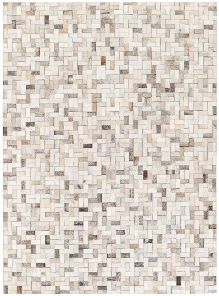 4' 9 x 6' 6 Cowhide Stocks Rug