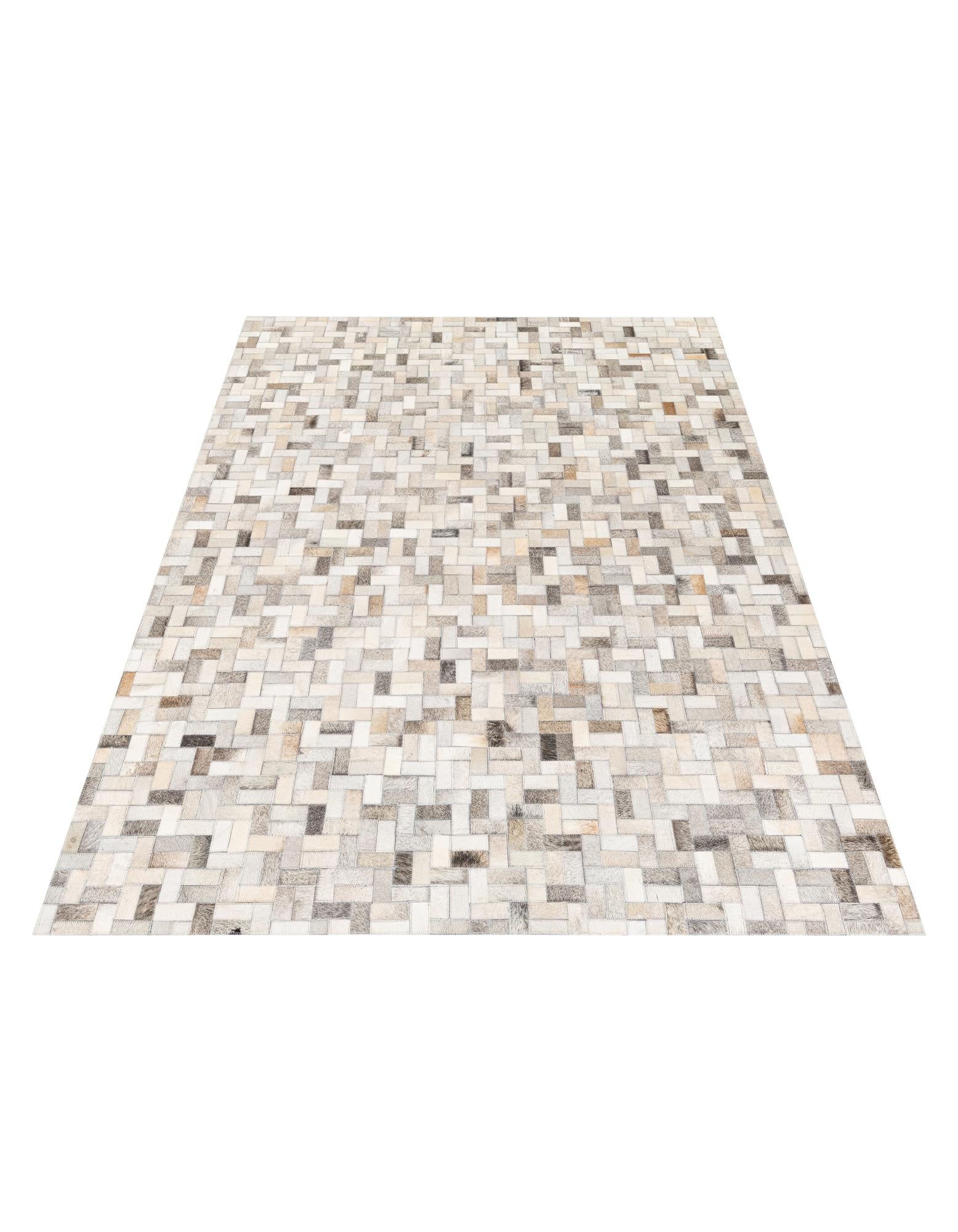 4' 7 x 6' 6 Cowhide Stocks Rug