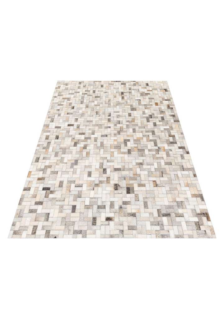 4' 7 x 6' 6 Cowhide Stocks Rug