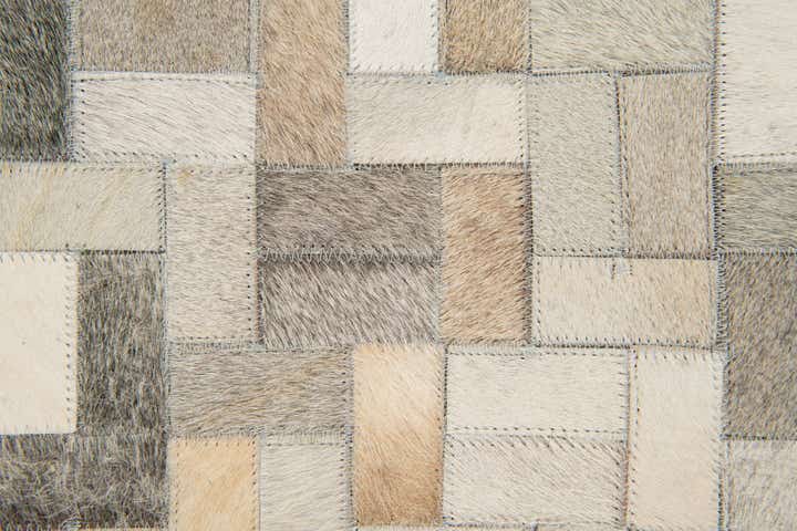 4' 7 x 6' 6 Cowhide Stocks Rug