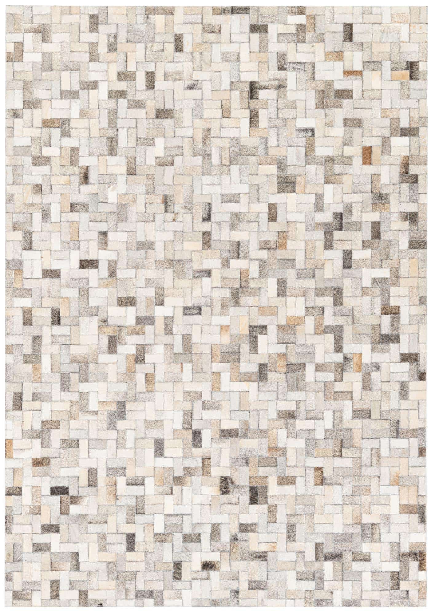 4' 7 x 6' 6 Cowhide Stocks Rug