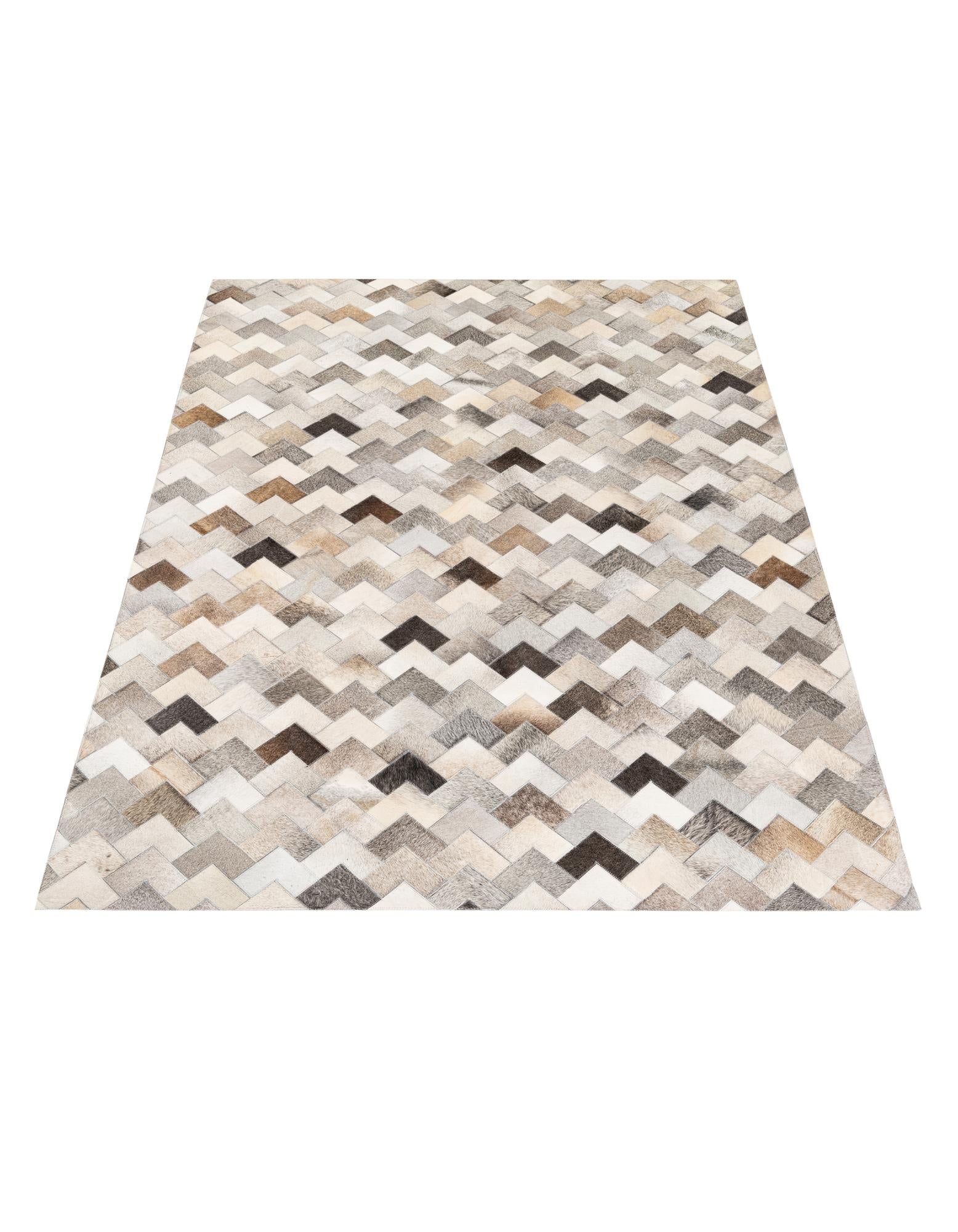 4' 9 x 6' 8 Cowhide Stocks Rug