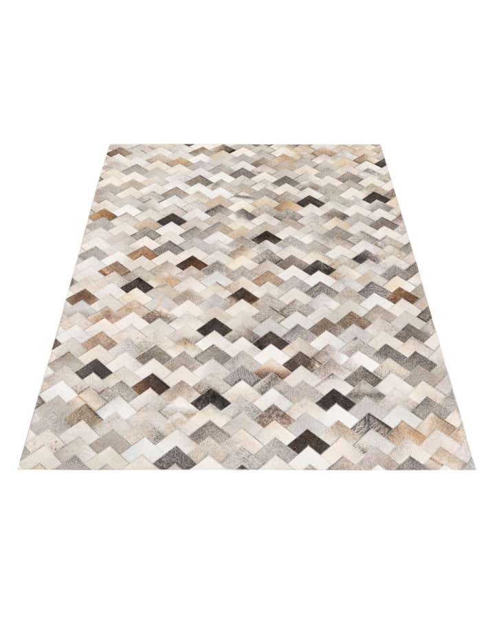 4' 9 x 6' 8 Cowhide Stocks Rug