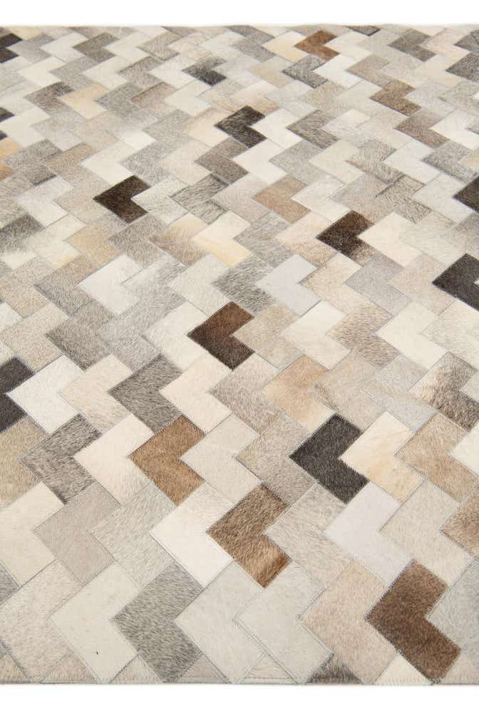 4' 9 x 6' 8 Cowhide Stocks Rug