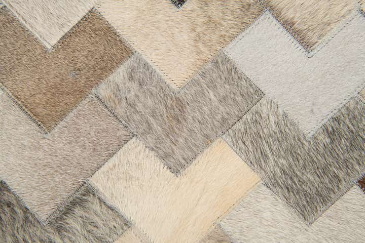 4' 9 x 6' 8 Cowhide Stocks Rug