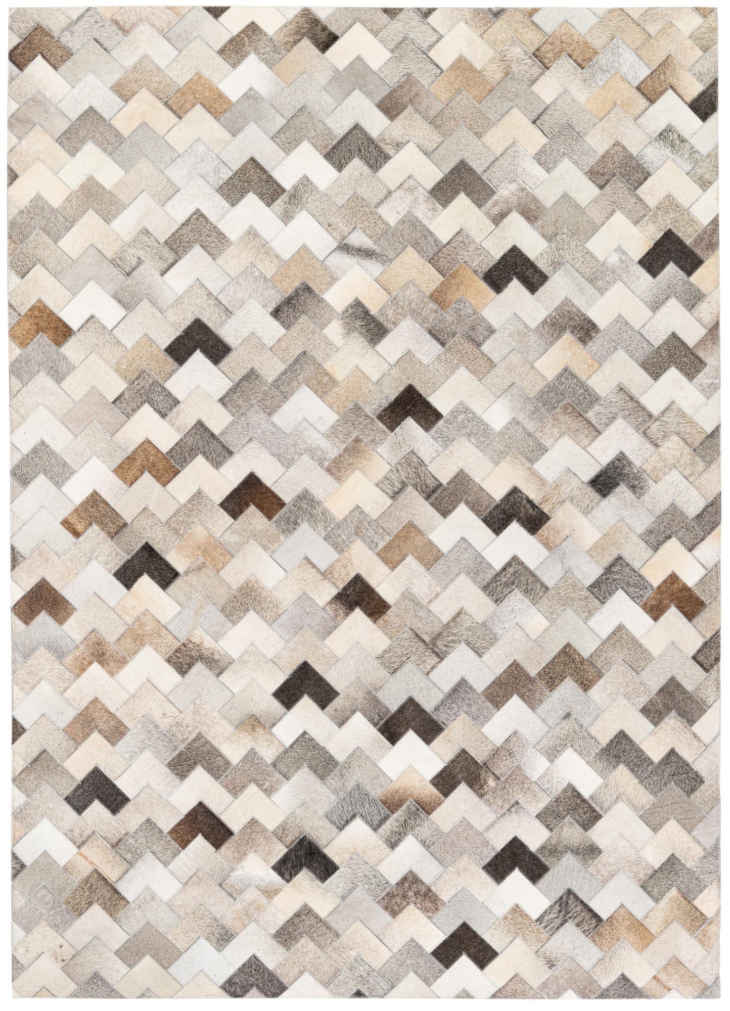 4' 9 x 6' 8 Cowhide Stocks Rug