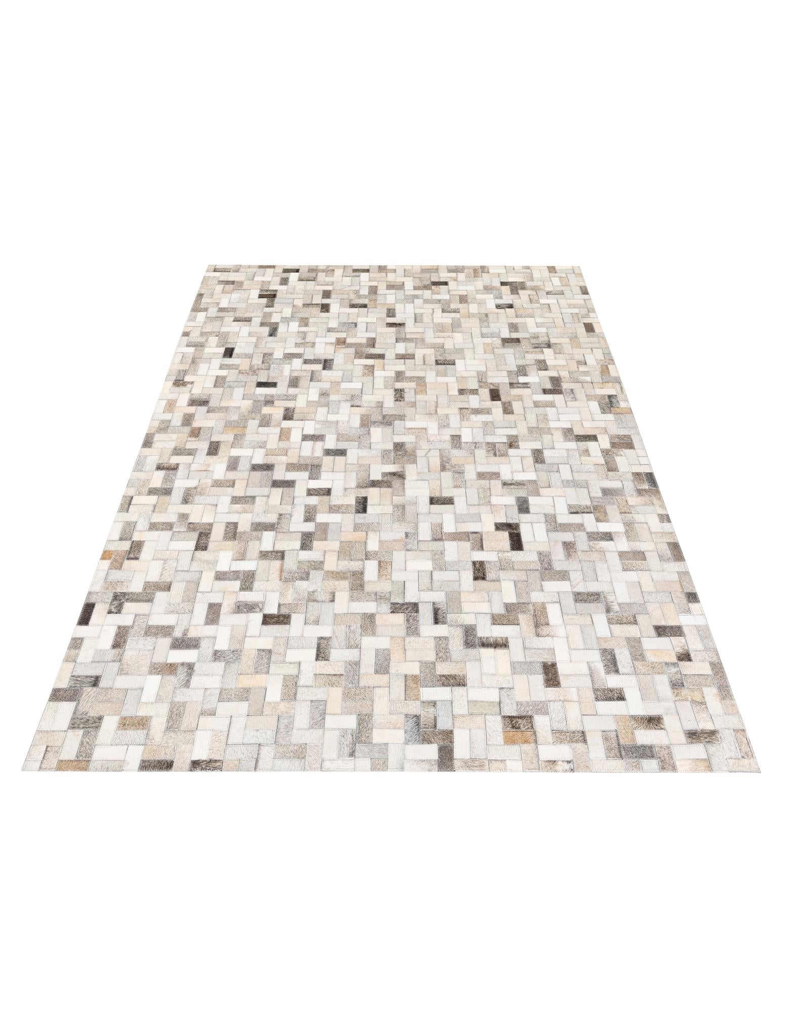4' 7 x 6' 7 Cowhide Stocks Rug