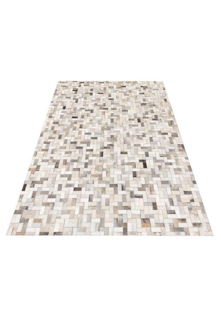 4' 7 x 6' 7 Cowhide Stocks Rug