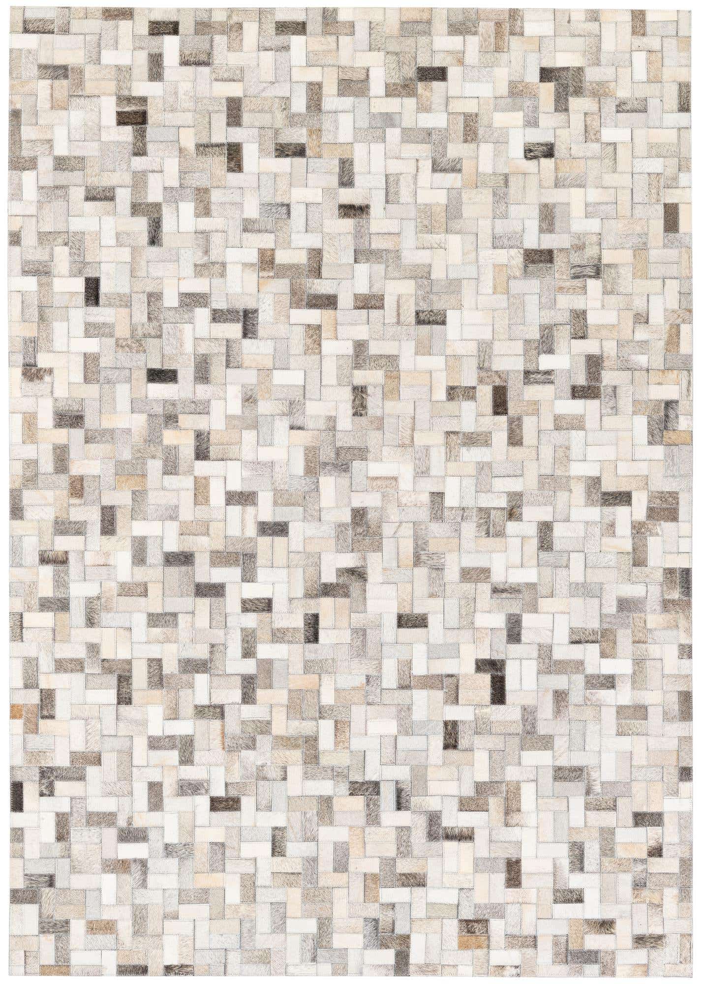 4' 7 x 6' 7 Cowhide Stocks Rug