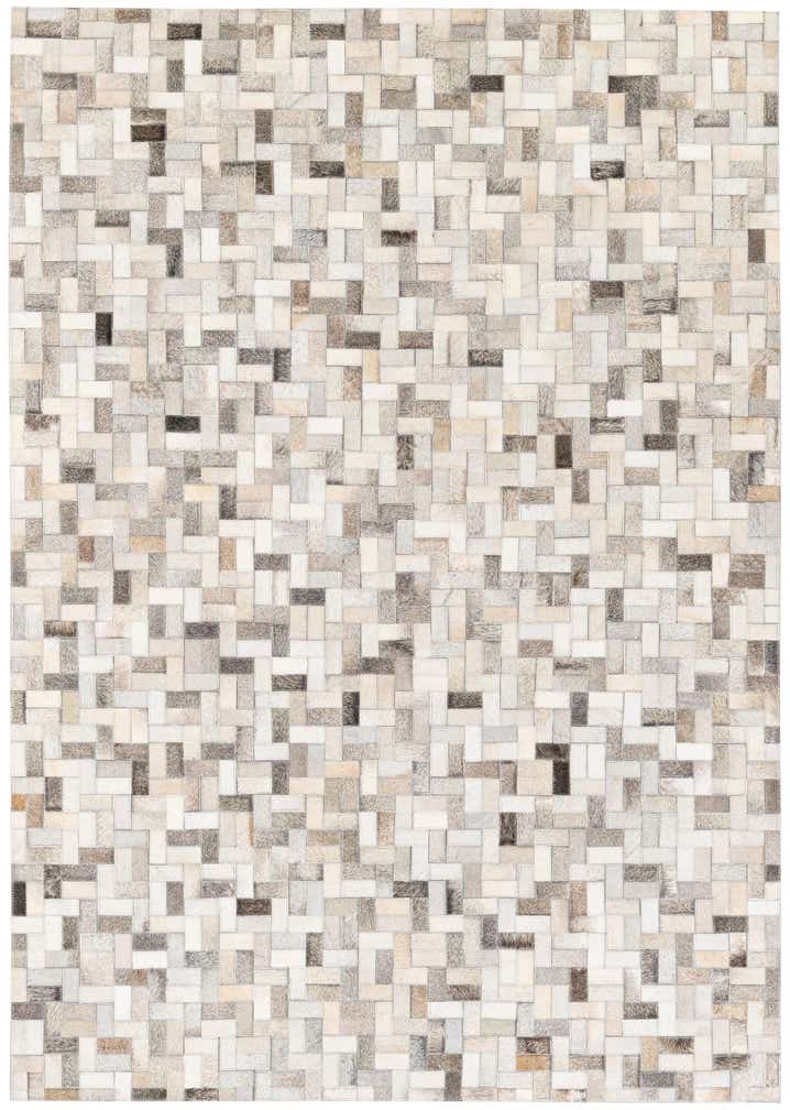 4' 7 x 6' 7 Cowhide Stocks Rug