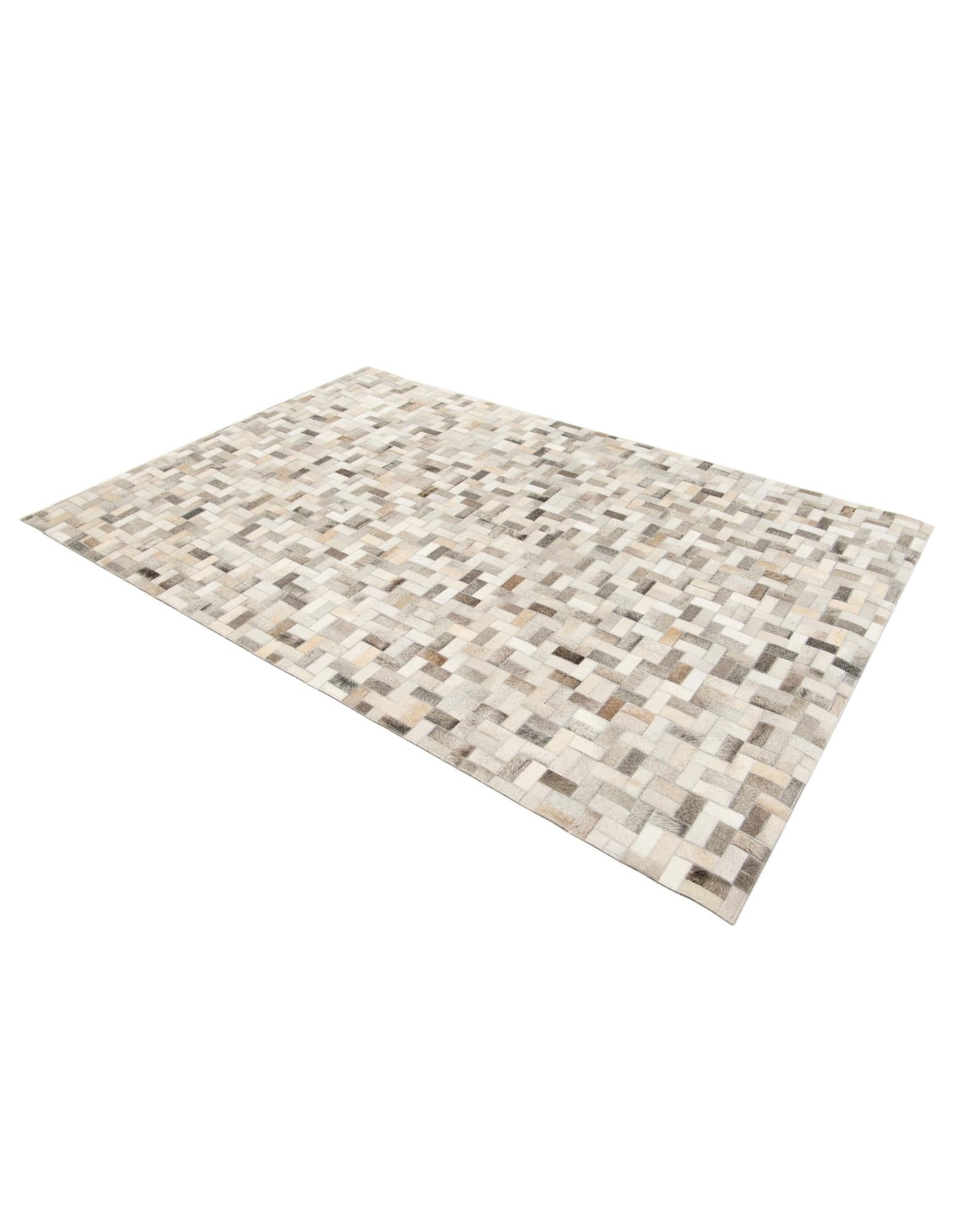 4' 4 x 6' 7 Cowhide Stocks Rug