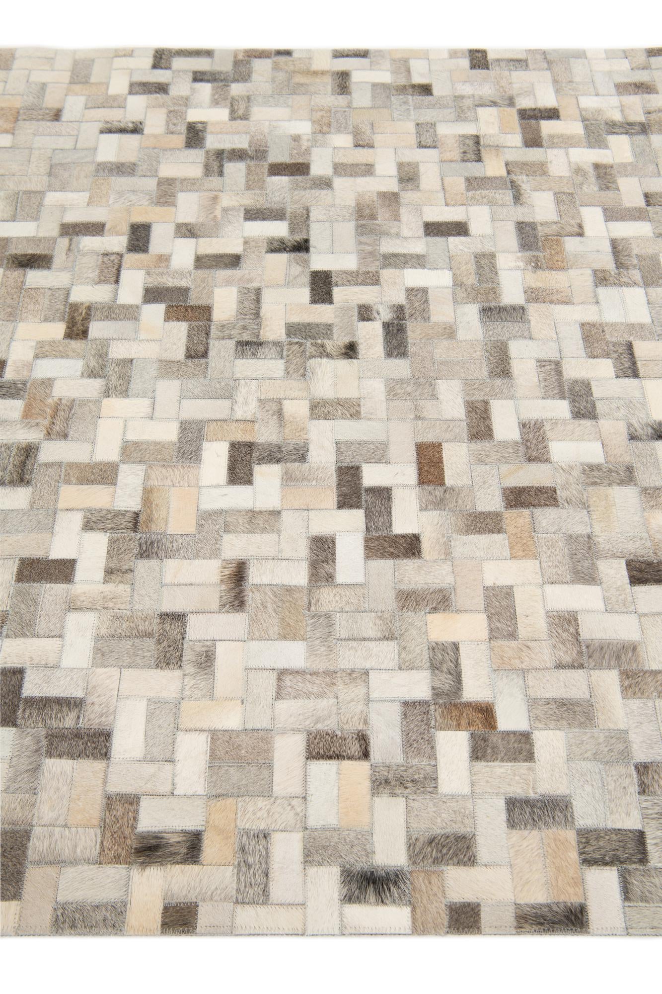 4' 4 x 6' 7 Cowhide Stocks Rug