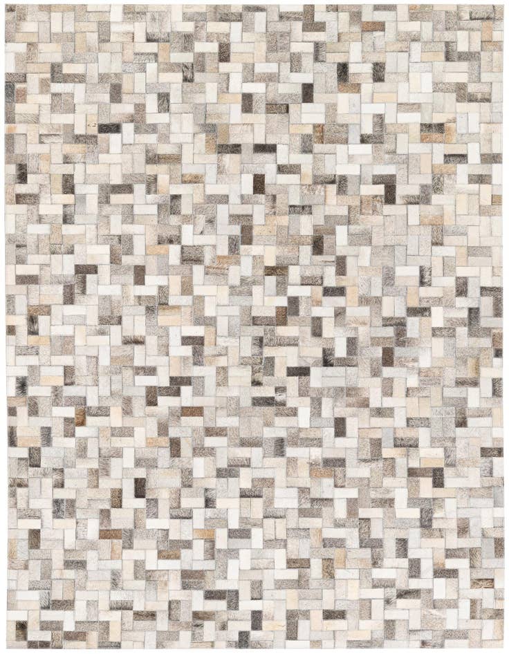Detail image of 4' 4 x 6' 7 Cowhide Stocks Rug
