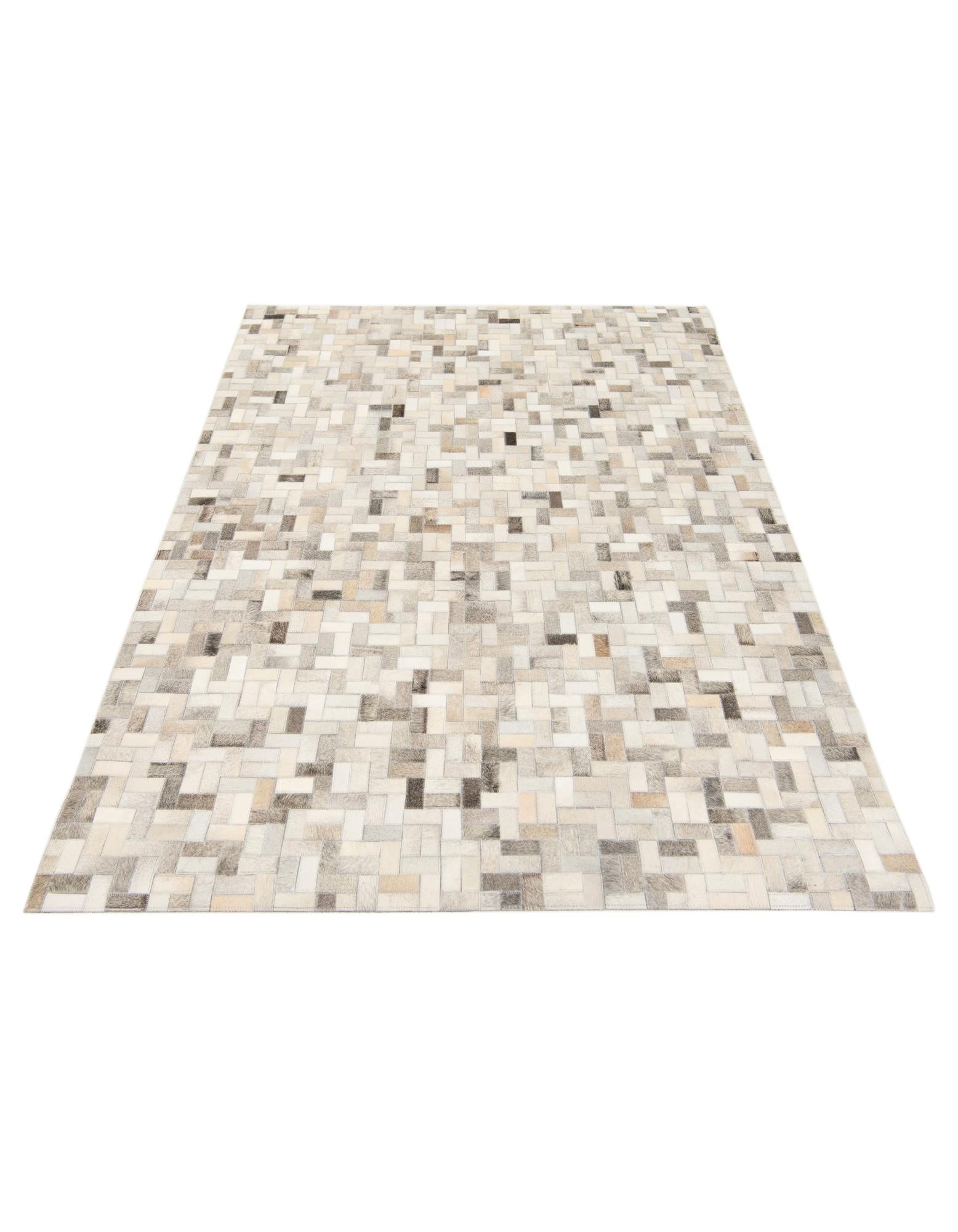 4' 7 x 6' 6 Cowhide Stocks Rug