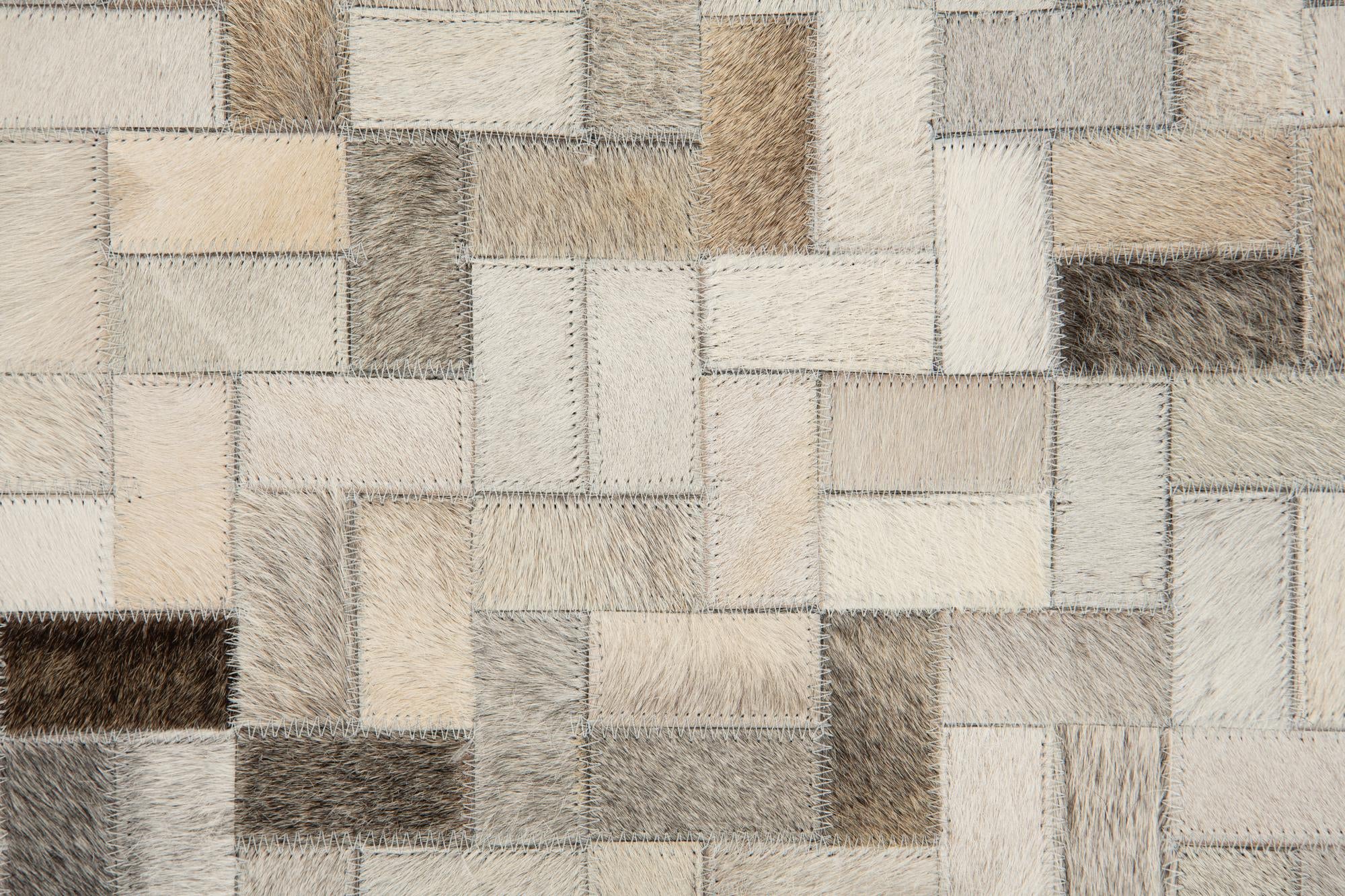 4' 7 x 6' 6 Cowhide Stocks Rug